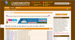 Desktop Screenshot of congdongmuaban.com