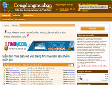 Tablet Screenshot of congdongmuaban.com